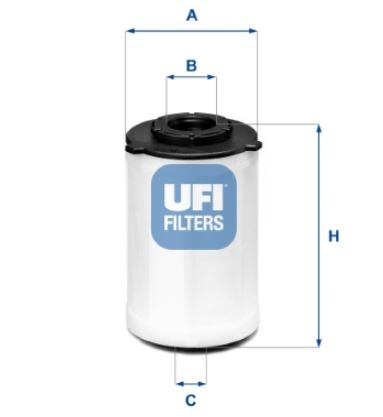 Filtr paliva 2,0 / 2,2 HDI BOXER - JUMPER 2016--UFI