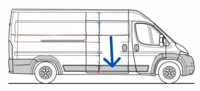 Lita bon posuvn dvee ern BOXER-JUMPER-DUCATO 2014--