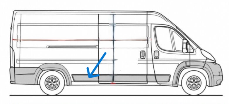 Lita prav zadn ern BOXER - JUMPER - DUCATO 2014 - MAXI