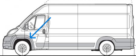 Lem pednch dve ern lev BOXER-JUMPER-DUCATO 2014-- MAXI
