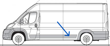 Lita lev zadn ern BOXER - JUMPER - DUCATO 2014 - MAXI
