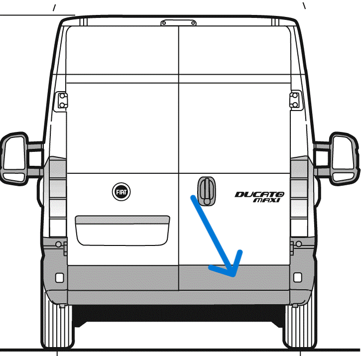 Zadn lita ern prav zadn dvee BOXER JUMPER DUCATO 2014--