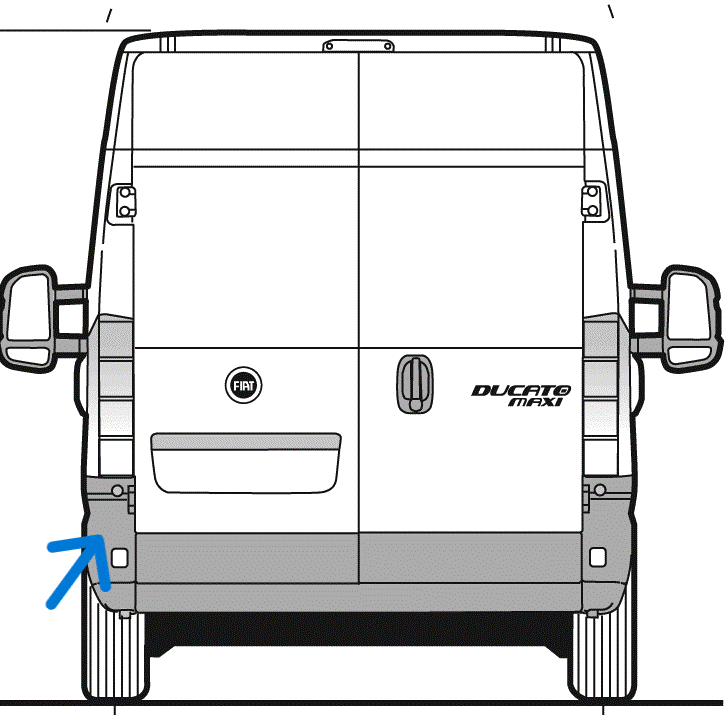 Zadn lev roh nraznku ern 270 BOXER JUMPER DUCATO 2014--