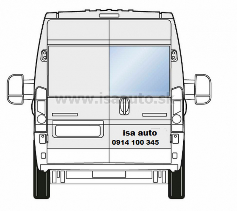 Prav pevn okno kdlovch dve BOXER - JUMPER - DUCATO 2006--