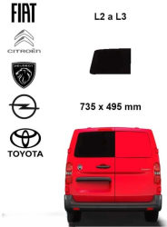 Lev� pevn� okno k��dlov�ch dve�� | Citroen Jumpy / Peugeot Expert / Fiat Scudo / Opel Vivaro / Toyota Proace