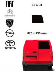 Prav� pevn� okno k��dlov�ch dve�� | Citroen Jumpy / Peugeot Expert / Fiat Scudo / Opel Vivaro / Toyota Proace