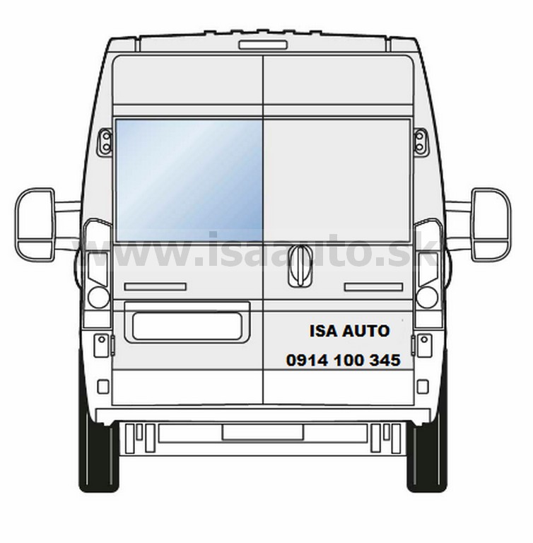 Lev pevn okno kdlovch dve BOXER - JUMPER - DUCATO 2006--